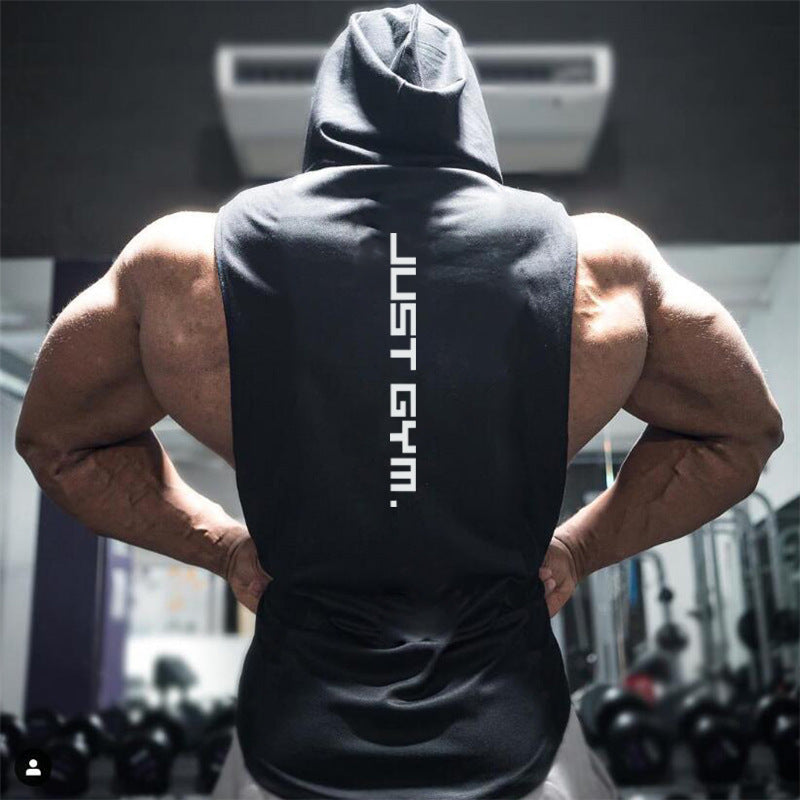 Men's Hooded Fitness Vest - Loose Fit - Be Active Gear