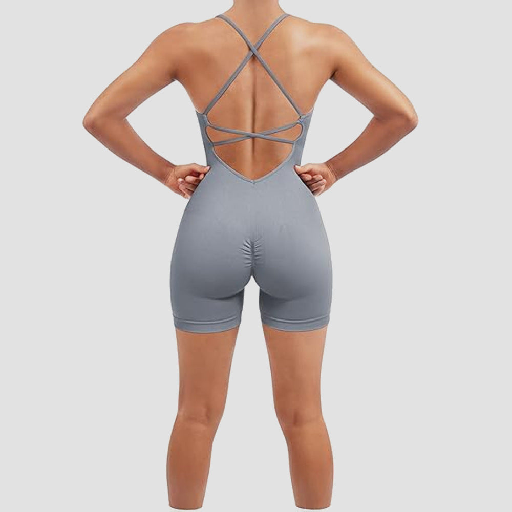 Seamless Sexy Peach Hip One-Piece Fitness Outfit - Be Active Gear