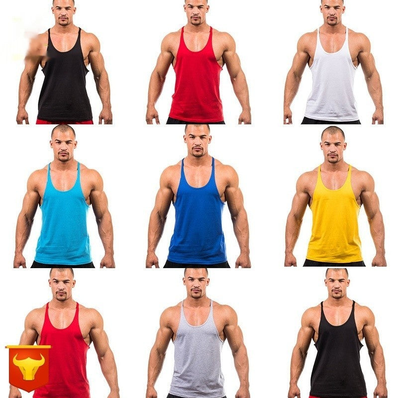 Cotton Basic Fitness Training Vest for Men - Be Active Gear