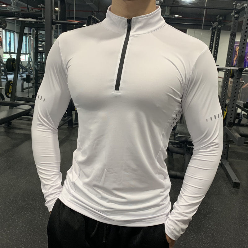 Half Zipper Fitness Long Sleeve - Men’s Running Shirt - Be Active Gear