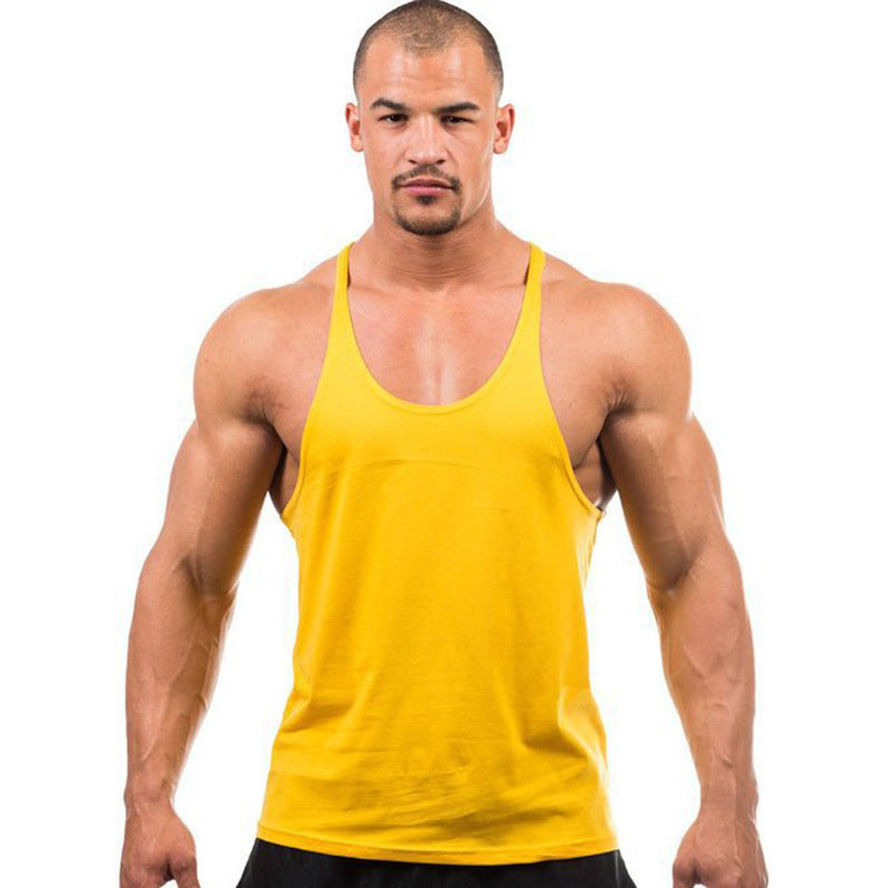 Cotton Basic Fitness Training Vest for Men - Be Active Gear