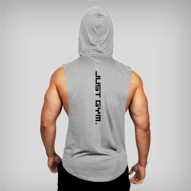 Men's Hooded Fitness Vest - Loose Fit - Be Active Gear