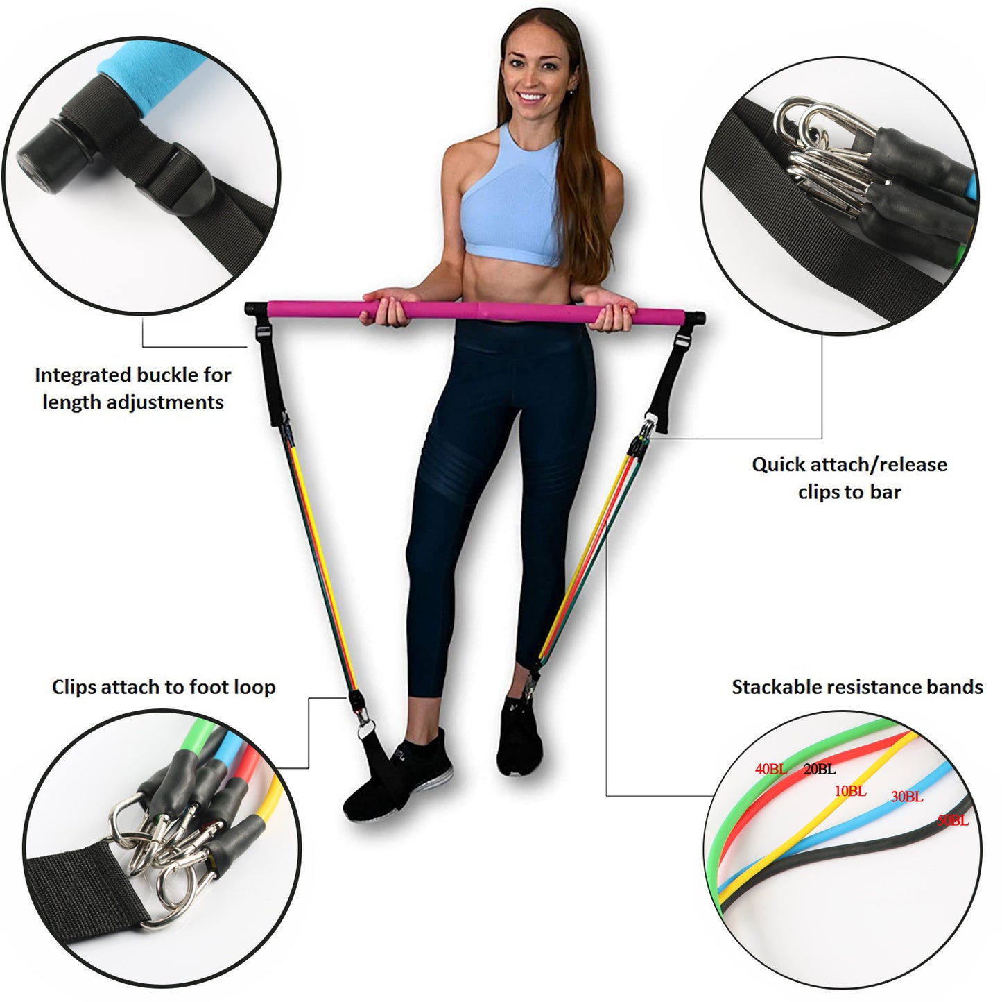 Portable Resistance Bands for Home Workout - Be Active Gear