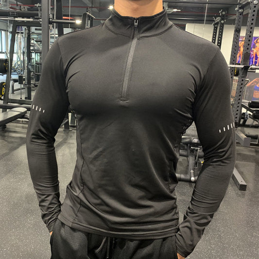 Half Zipper Fitness Long Sleeve - Men’s Running Shirt - Be Active Gear